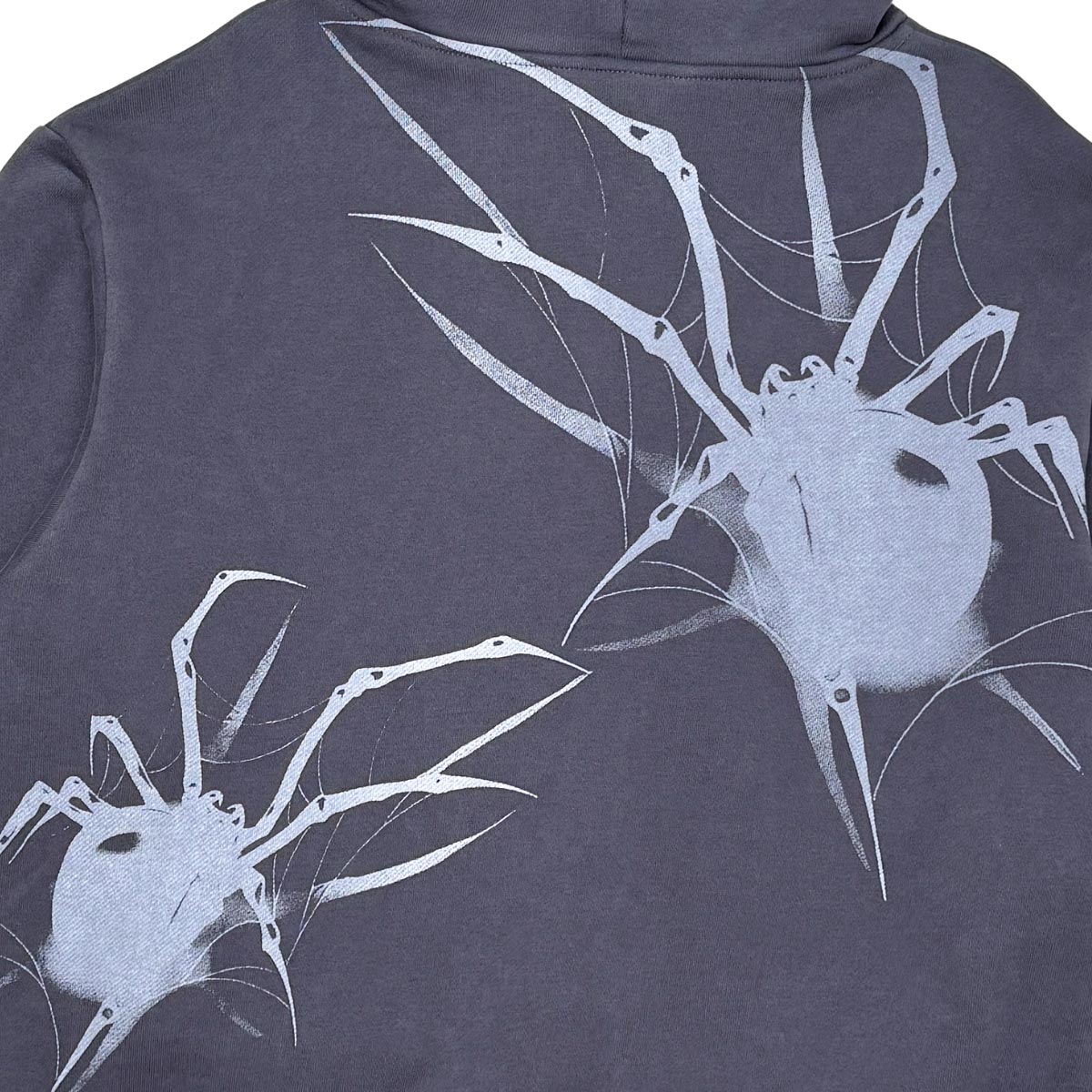 Unknown Garment-dyed, heavyweight cotton fleece cropped pullover hoodie