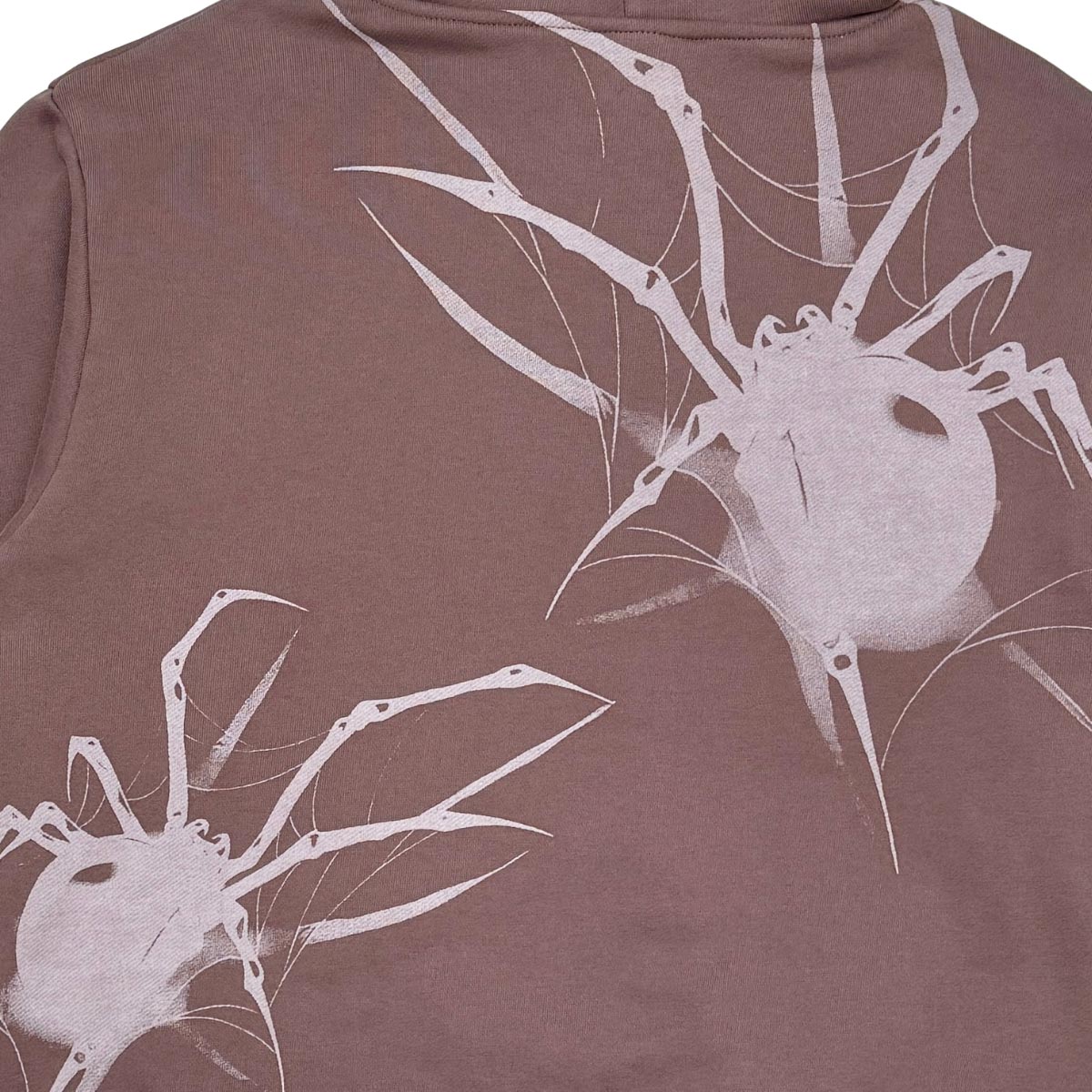 Unknown Garment-dyed, heavyweight cotton fleece cropped pullover hoodie