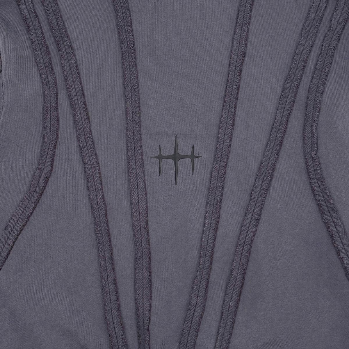 Unknown garment dyed cotton fleece pullover hoodie
