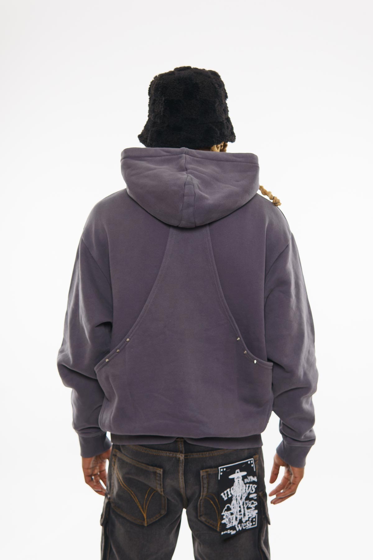 Unknown cotton fleece pullover hoodie