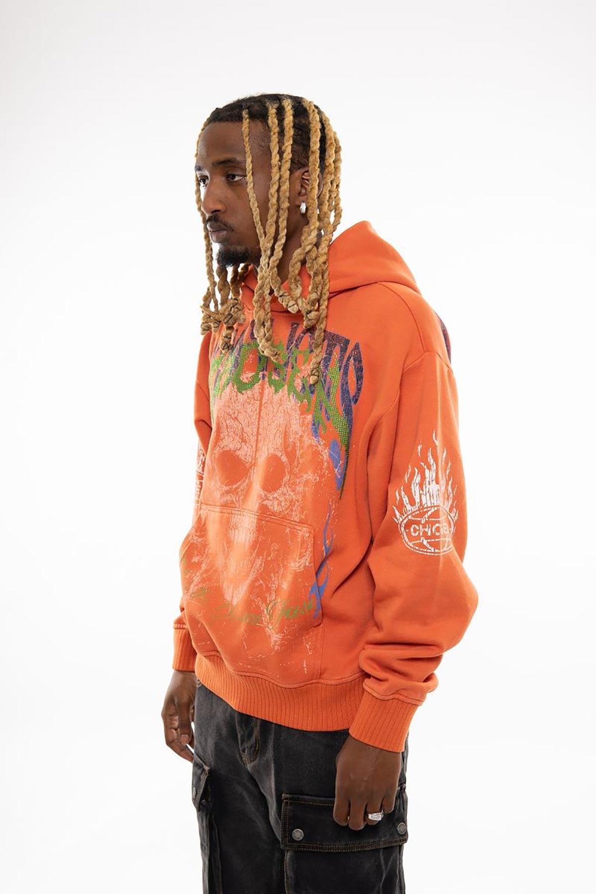 Conflicts oversized pull-over hoodie