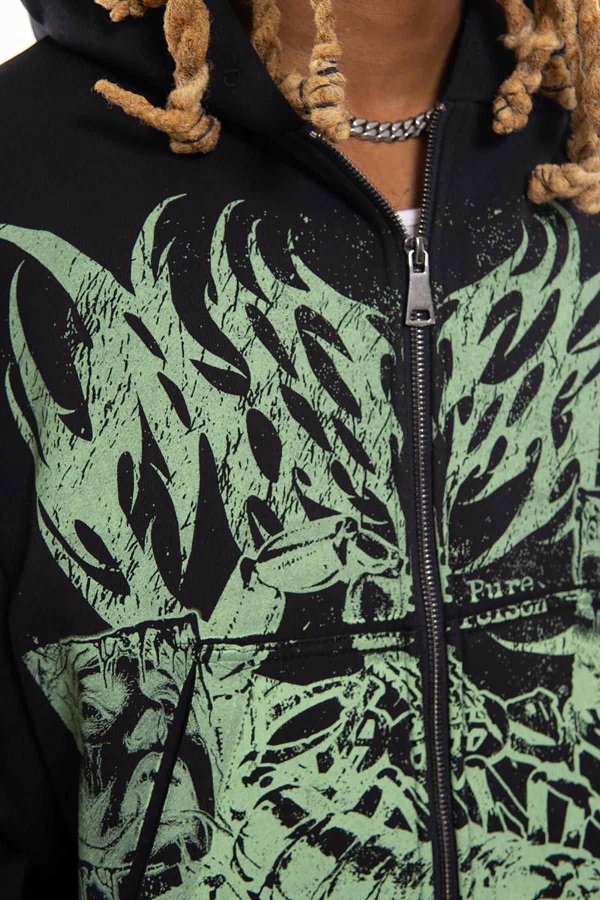 Scorpion oversized full zip hoodie