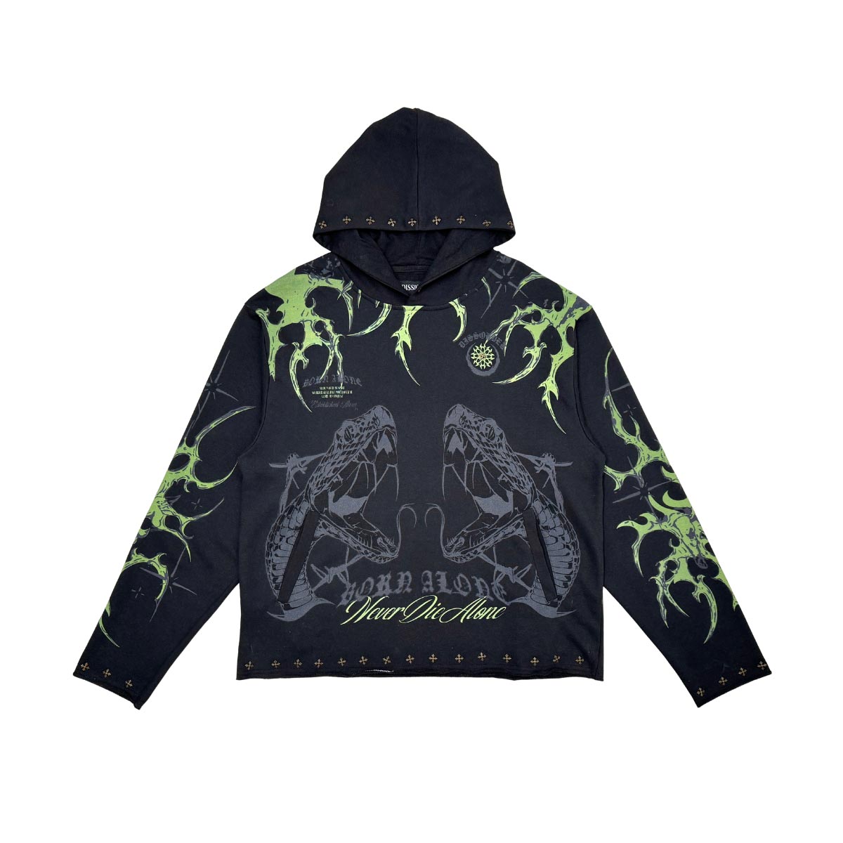 Established alone pull over hoodie