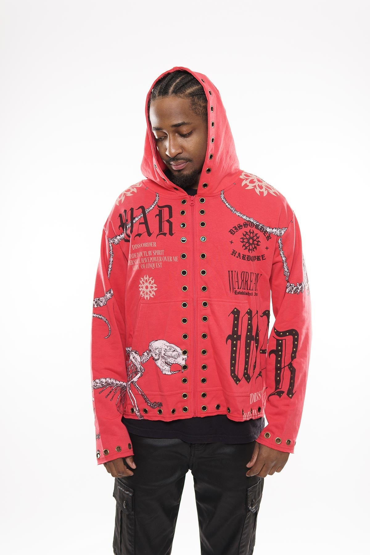 Glory of conquest zip up hoodie