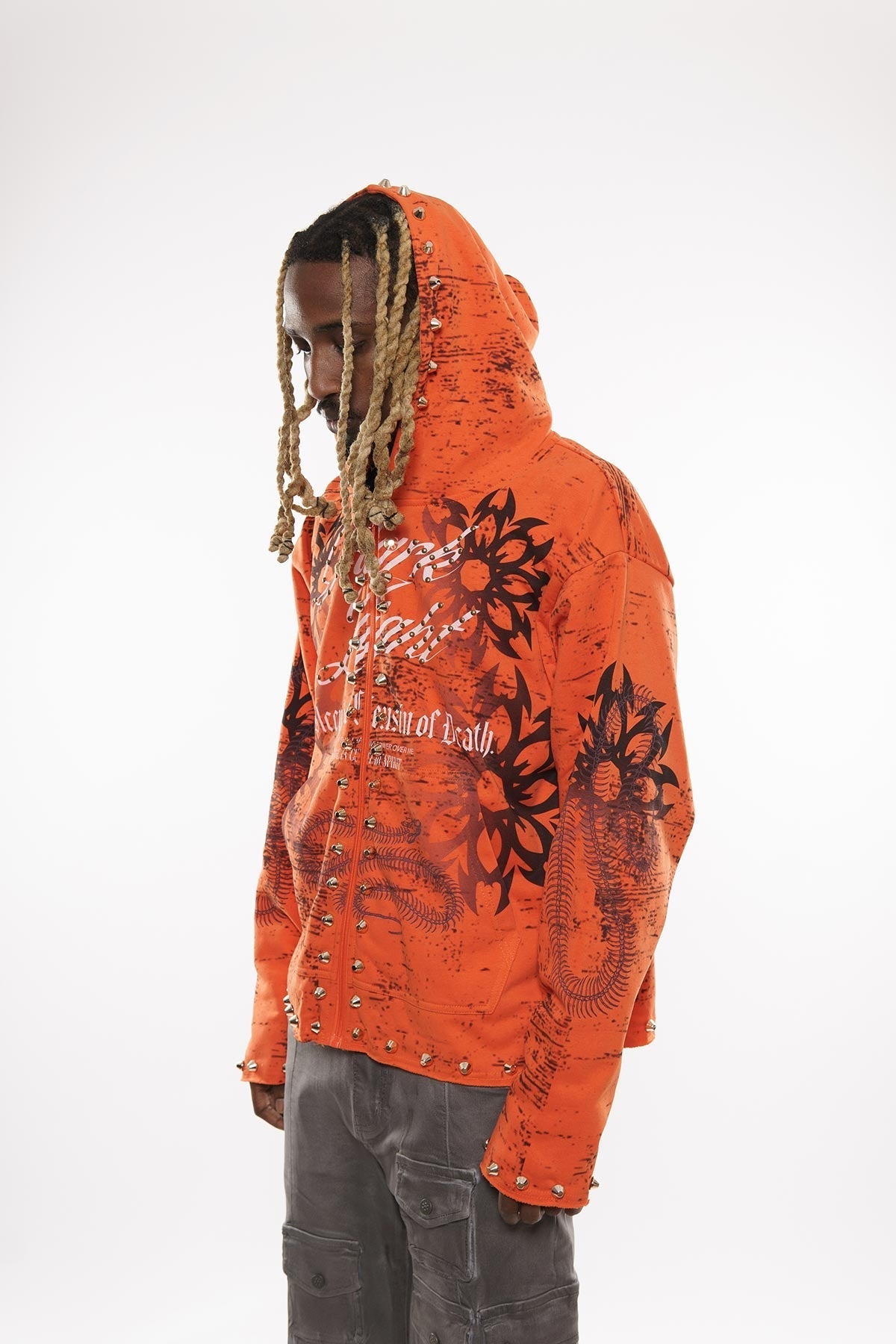 Sleep is the cousin of death zip up hoodie