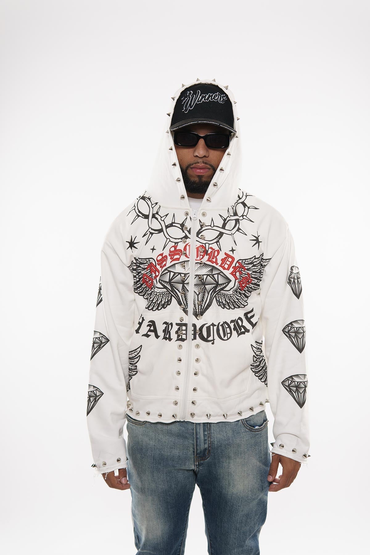 Hardcore zip up hoodie