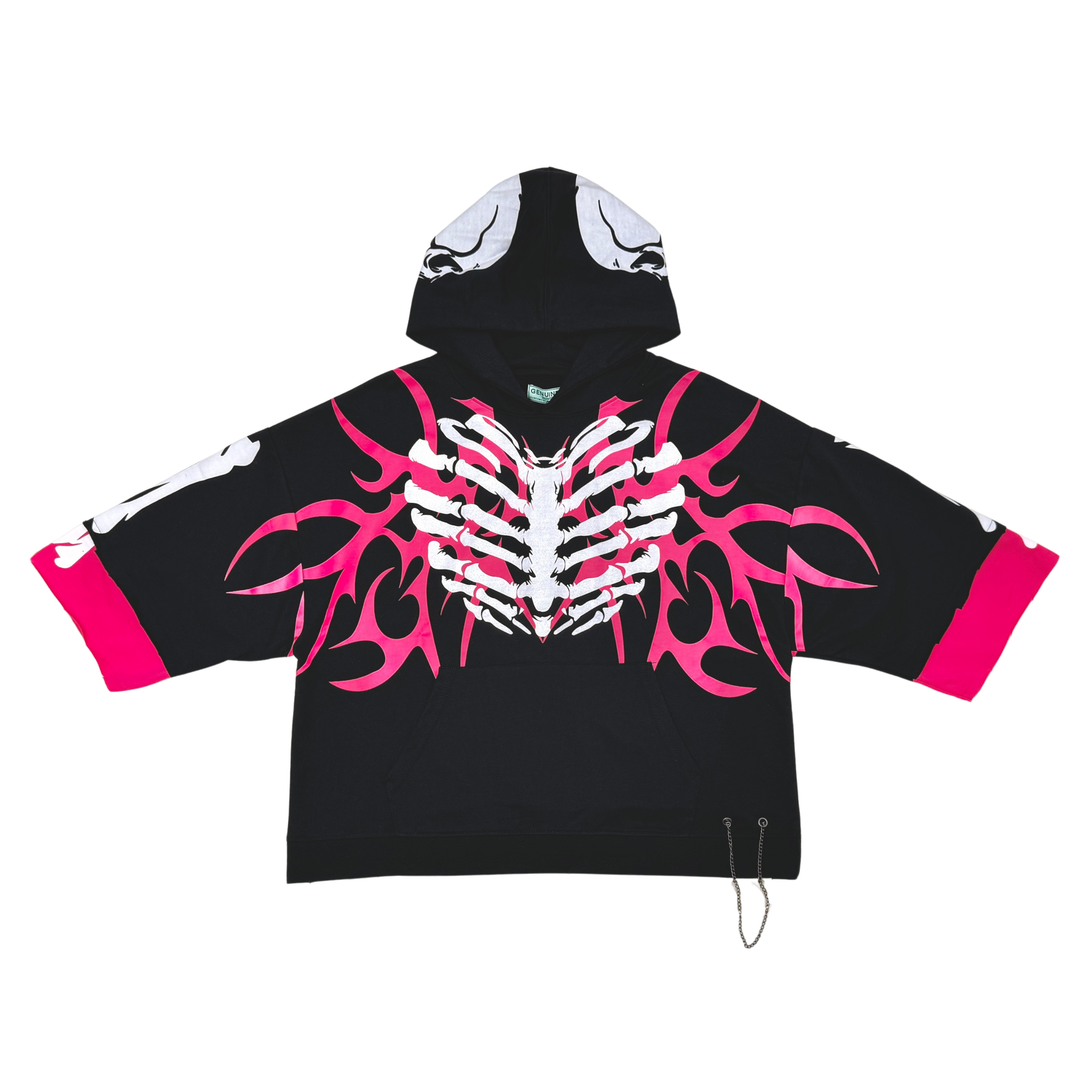 X ray Short Sleeve Hoodie