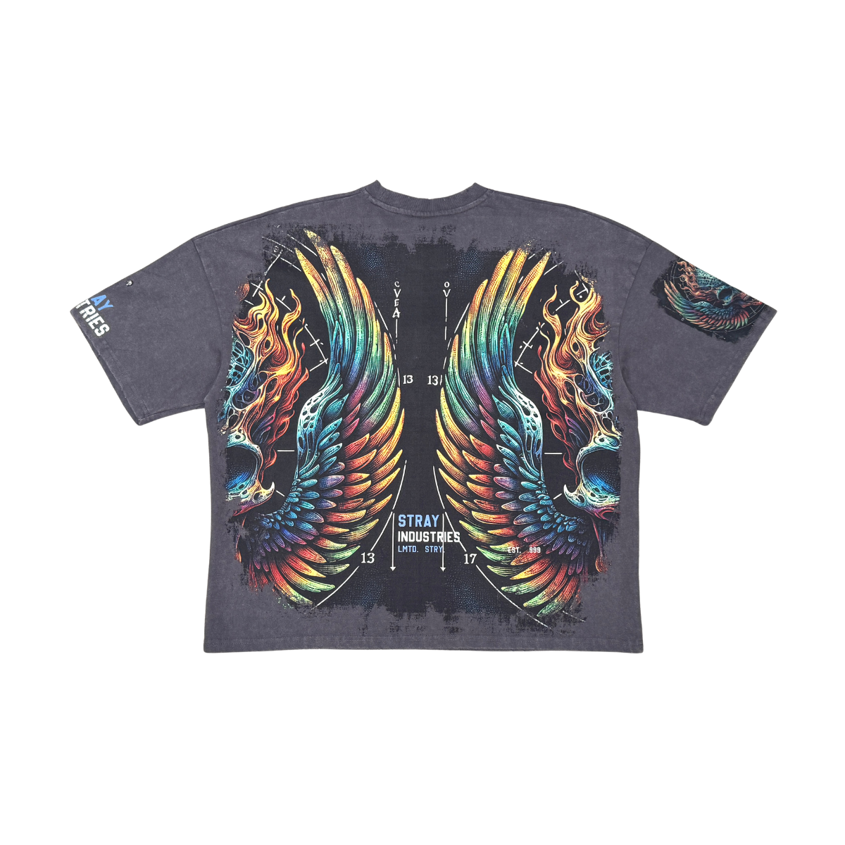 Burning skull tshirt