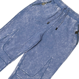 Unknown Sculpted Panel Acid-Wash Joggers