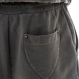 Garment-dyed heavyweight cotton fleece sweatpants
