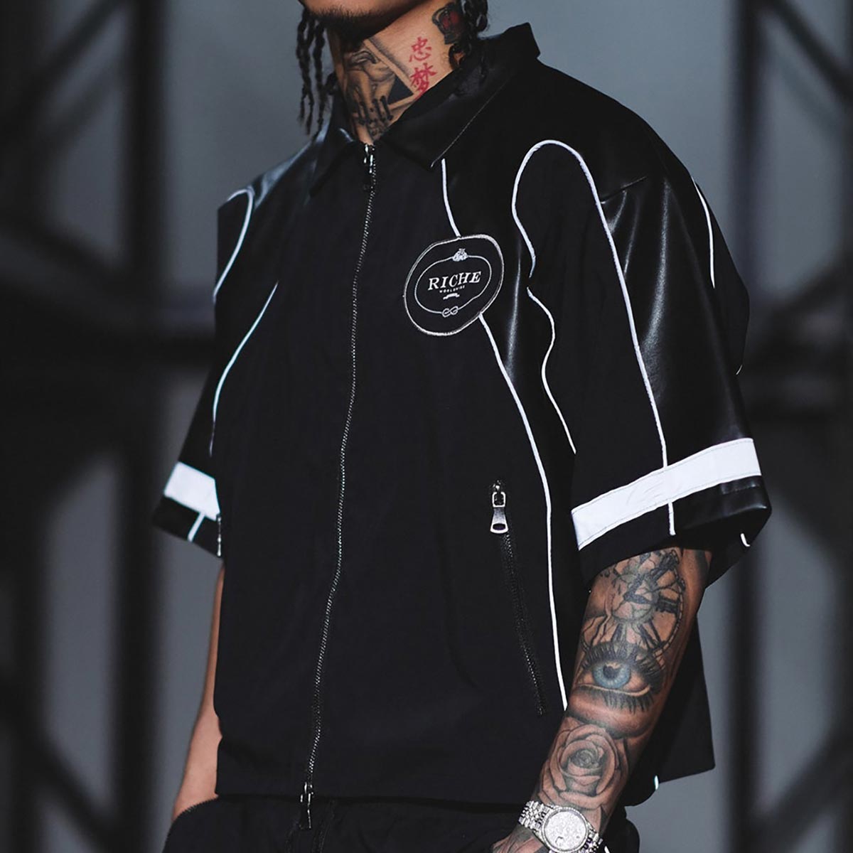 Racer crop jacket