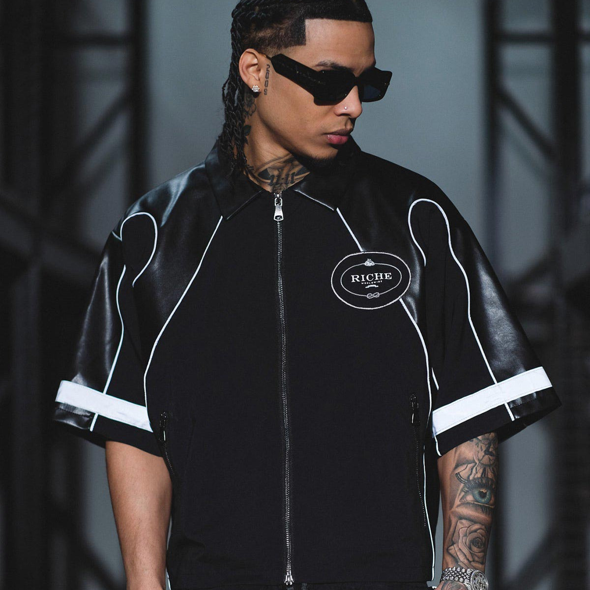 Racer crop jacket