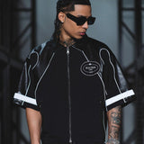 Racer crop jacket