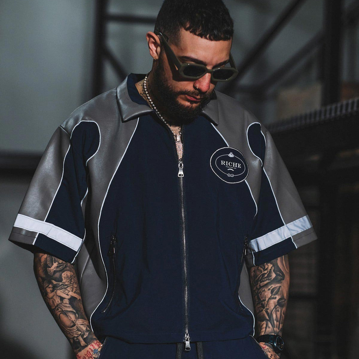 Racer crop jacket