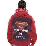 Man of steel stray pullover hoodie