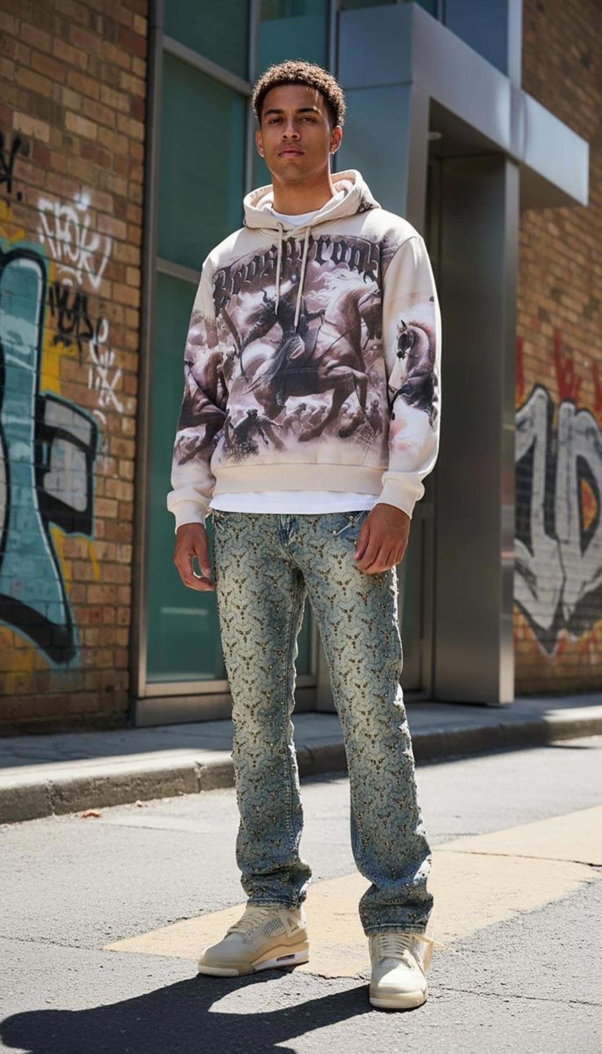 Stray prosperous pullover hoodie