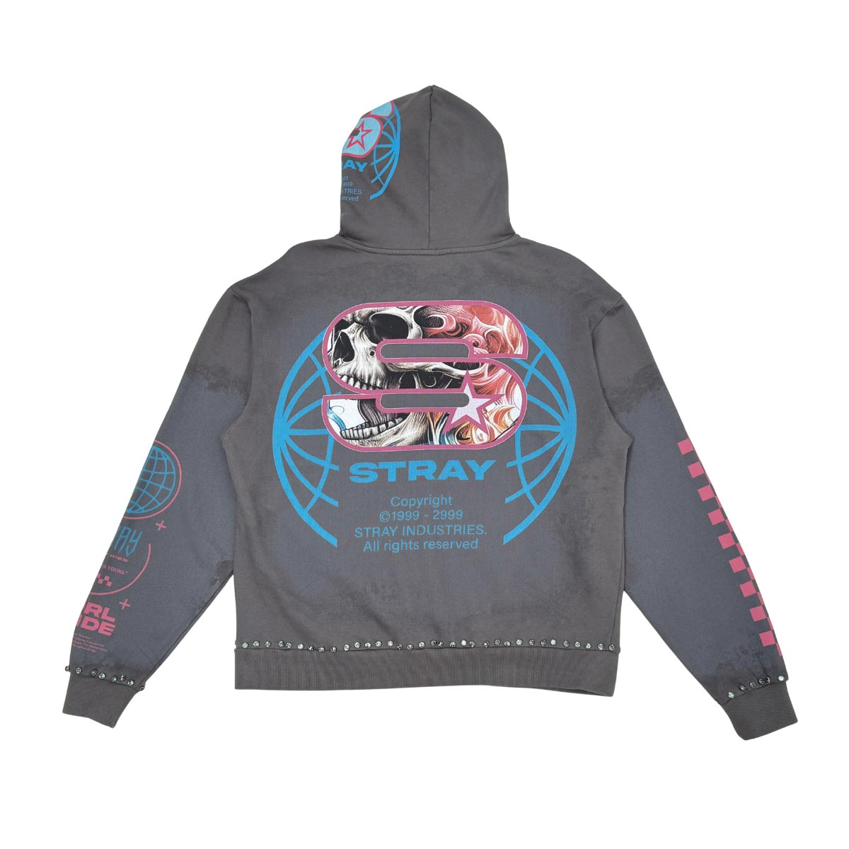 Stray ride or die full-zip hoodie