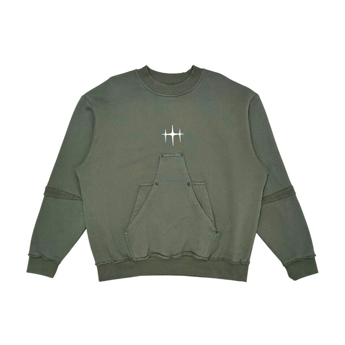 Unknown heavyweight cotton fleece crewneck sweatshirt