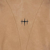 Unknown garment-dyed, heavyweight cotton fleece pullover hoodie