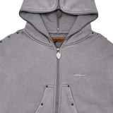 Unknown garment dyed full-zip hoodie