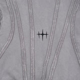 Unknown garment dyed cotton fleece pullover hoodie