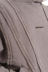 Unknown garment dyed cotton fleece pullover hoodie