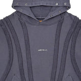 Unknown garment dyed cotton fleece pullover hoodie