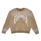 Unknown washed effect crewneck