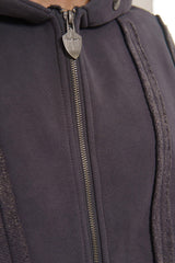 Unknown washed effect full-zip hoodie