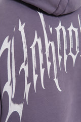 Unknown washed effect pullover hoodie