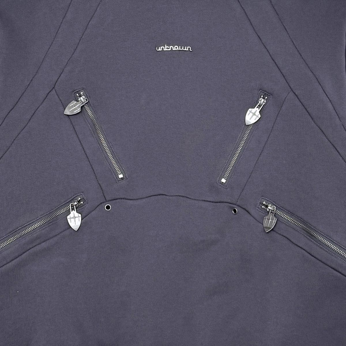 Unknown washed effect heavyweight cotton fleece hoodie
