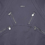 Unknown washed effect heavyweight cotton fleece hoodie