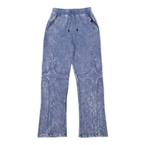 Unknown Sculpted Panel Acid-Wash Joggers