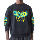 Chosen spiked skull oversized sweatshirt