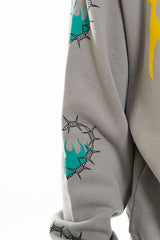 Fearless oversized pull-over hoodie