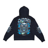 Crazy eyes oversized full zip hoodie set