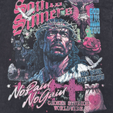 No Pain No Gain Vintage Jesus Graphic Tee