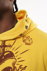 Praying hands pull over hoodie