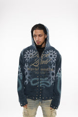 Sleep is the cousin of death zip up hoodie