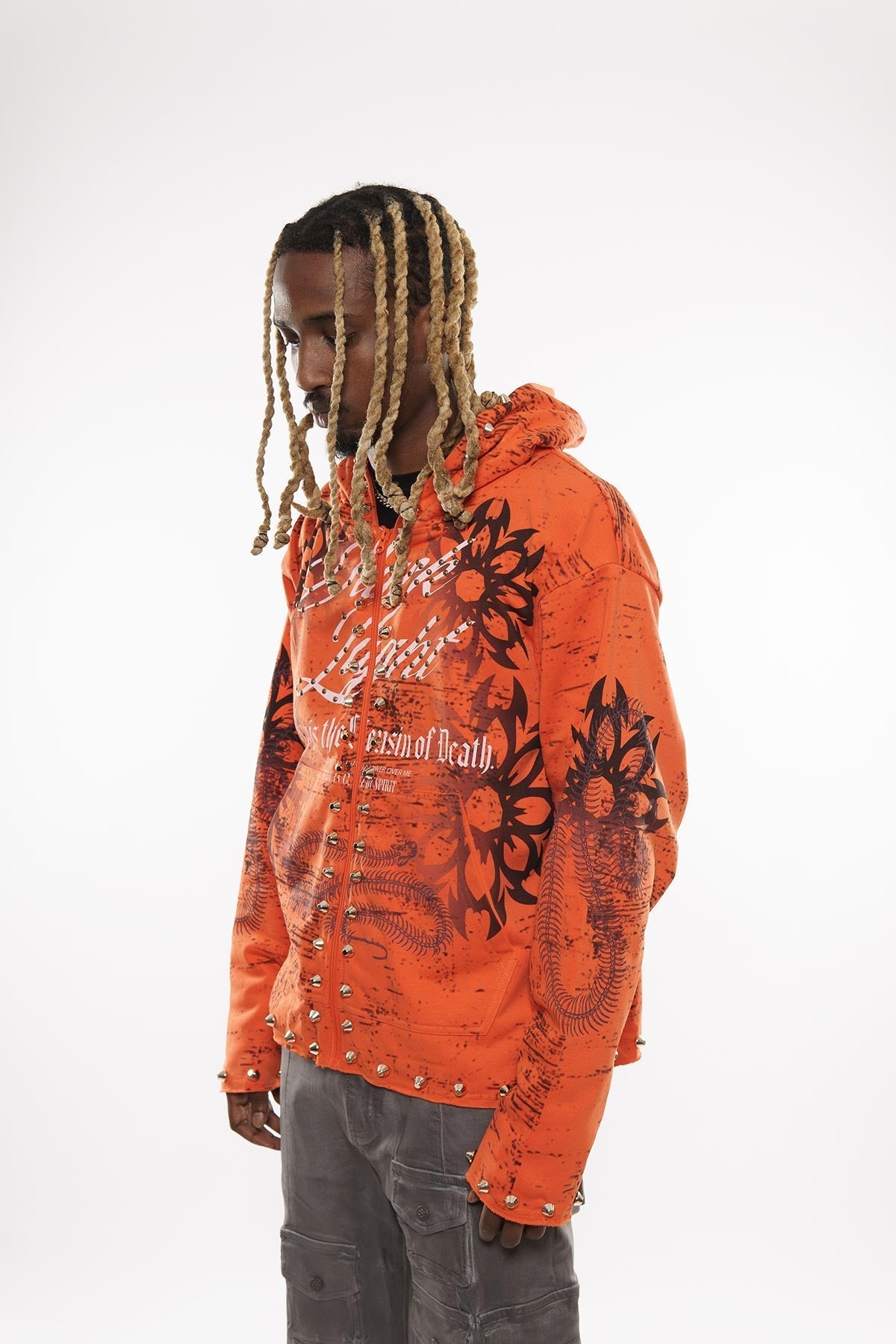 Sleep is the cousin of death zip up hoodie