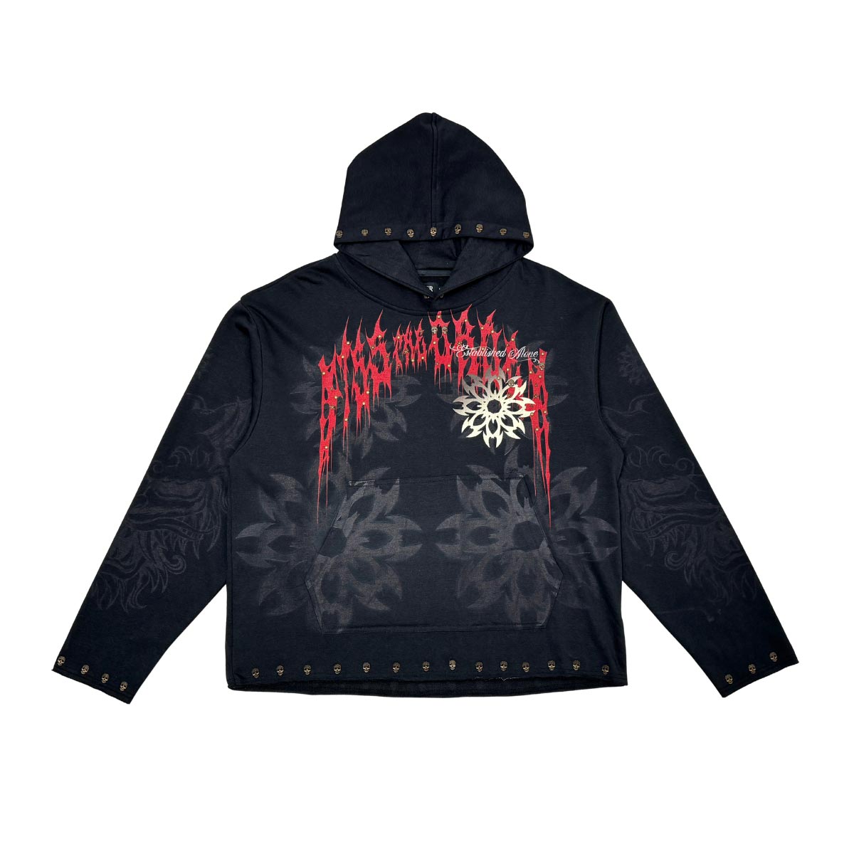 Guardian lion pull over hoodie