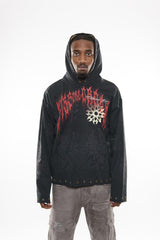 Guardian lion pull over hoodie
