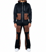 Two Tone Sweatsuit Set