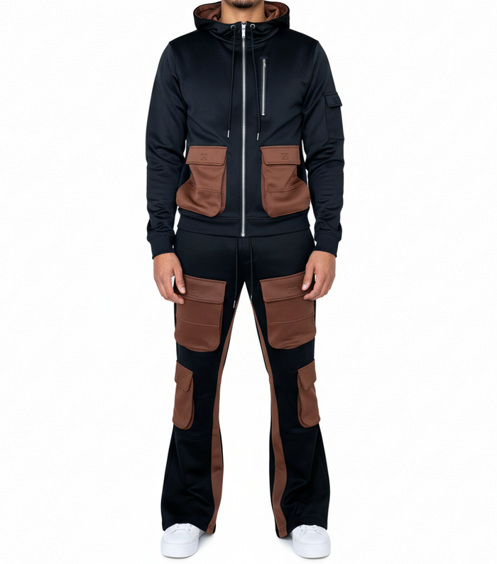 Two Tone Sweatsuit Set