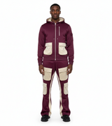 Two Tone Sweatsuit Set