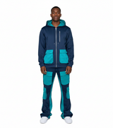 Two Tone Sweatsuit Set