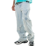 Baggy Round Pocket Denim Jeans