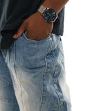 Baggy Panel Denim Jeans
