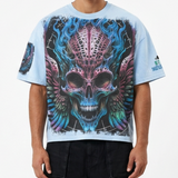 Burning skull tshirt