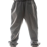 Garment-dyed heavyweight cotton fleece sweatpants
